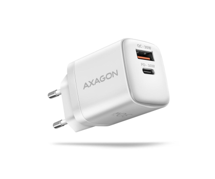 Ładowarka i akumulator Axagon ACU-PQ30W, Sil 30W, 2x port, PD3.0/PPS/QC4+/SFC/AFC/Apple